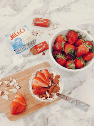 Strawberry Cheesecake Parfait (Healthy- Macro Friendly) Recipe