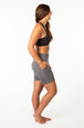 Midrise Grey & Black Stripe