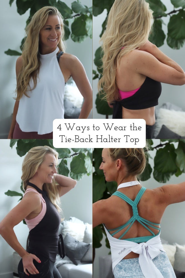 how to wear a bra with a tie back top