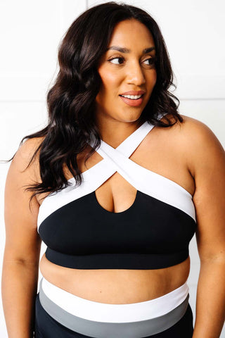 Crossover Bikini Top - Gym to Swim
