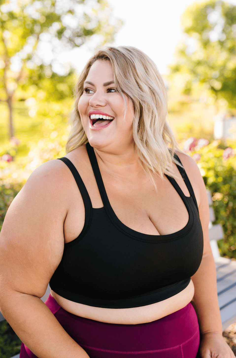 KIAVAclothing Endurance Sports Bra Black S