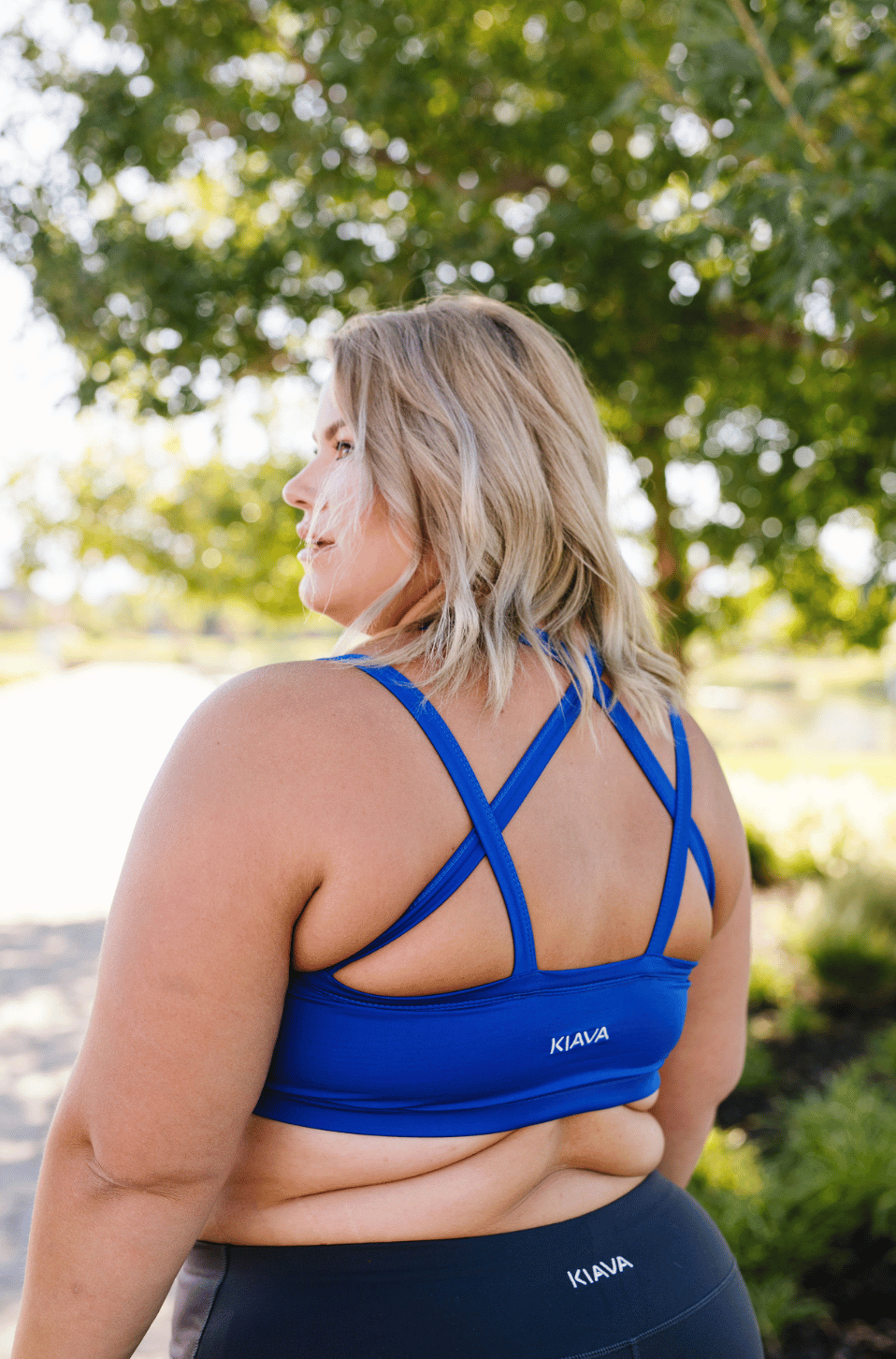 KIAVAclothing Endurance Sports Bra Royal Blue M