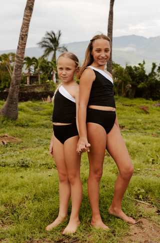 KIDS Asymmetric Crop Set (2-Piece) - Swim