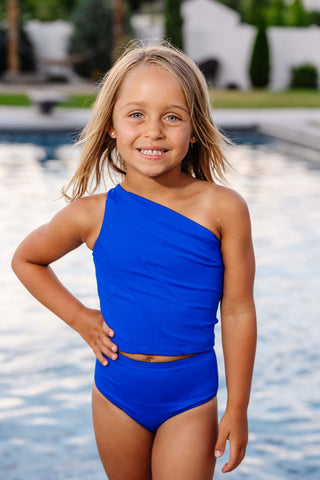 KIDS Asymmetric Crop Set (2-Piece) - Swim