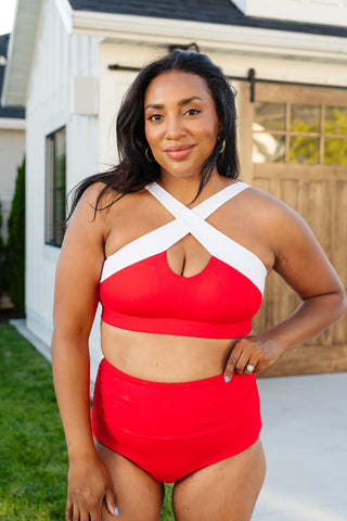 Crossover Bikini Top - Gym to Swim