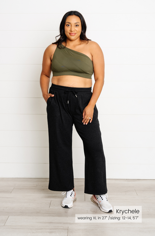 Everyday Fleece-Lined Wide Leg Pant