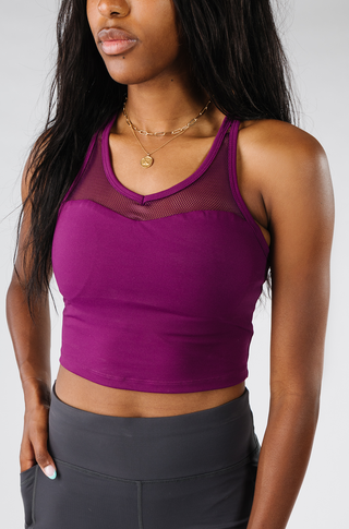 Sweetheart Crop Top in Wine (Final Few)