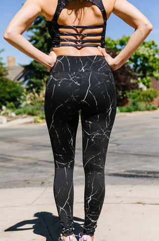 Black Marble Capri & Legging - [Luxe Fabric] (Last Chance) – KIAVAclothing