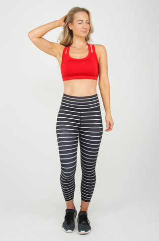 Womens - Striped (Black/white) Pattern Stretch Leggings - Made in the U.K :  : Clothing, Shoes & Accessories