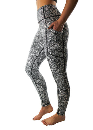 PAISLEY PASSION - HIGHER WAISTED PAISLEY PRINT LEGGINGS