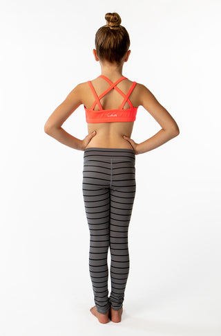 KIDS Striped Legging Grey with Black Stripes (2T-5T) – KIAVAclothing