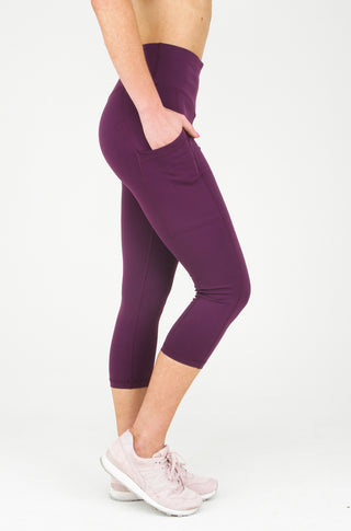 Dark Violet Paisley Yoga Leggings – CALI Leggings
