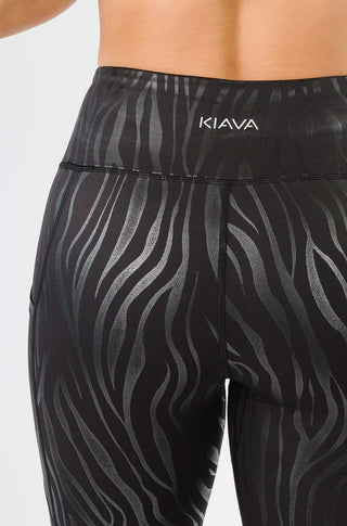 ZASUWA Zebra Pattern High Waist Skinny Leggings Z001